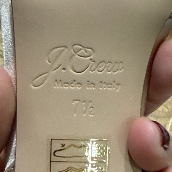 J.Crew 298 Collection Rylie Satin Peep Toe Sandals / Heels NWT - Picture 9 of 11